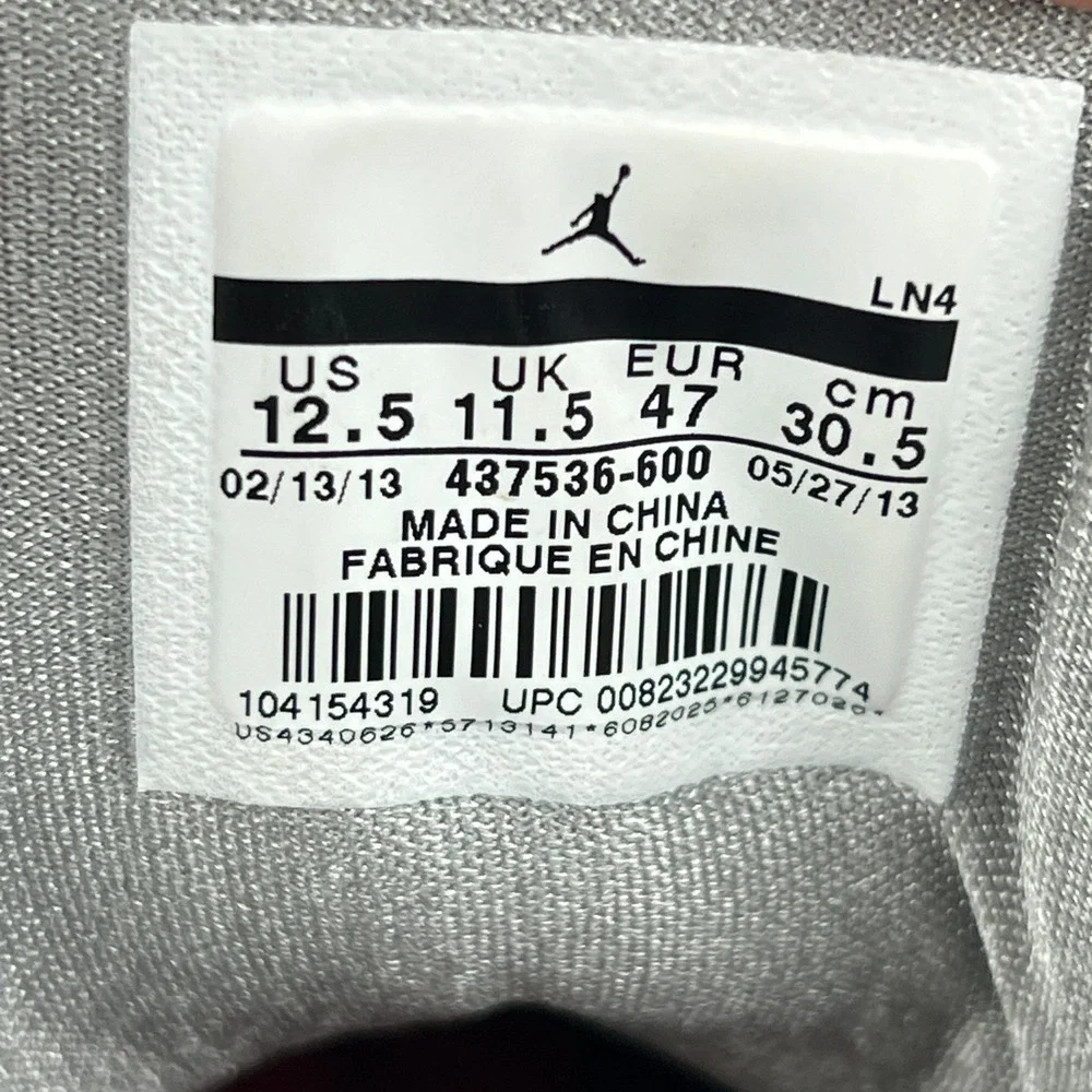 Nike Air Jordan 3 Retro Doernbecher 2013 Mens Size 12.5 Red Sneakers 437536-600
